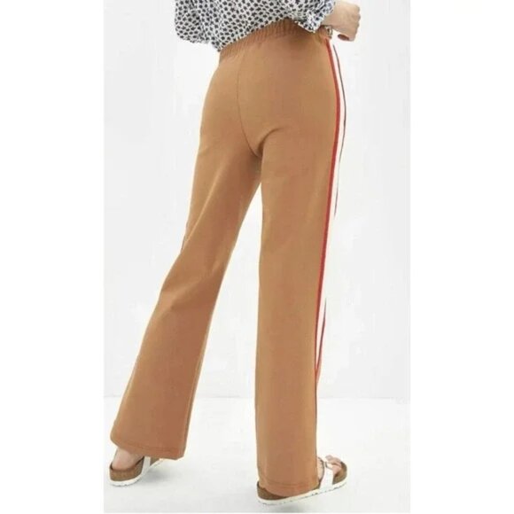 Anthropologie Camel Joggers with Red and White Stripe - Picture 2 of 10